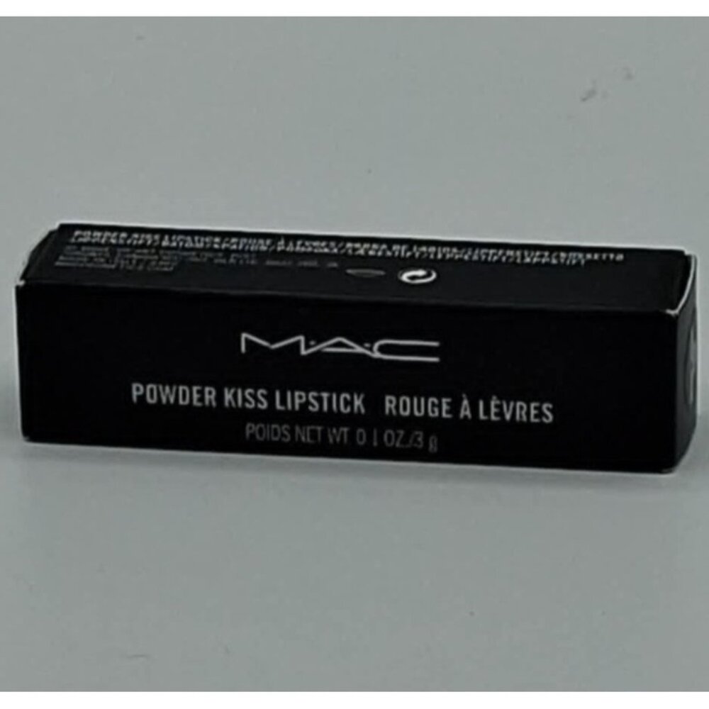 MAC Cosmetics Powder Kiss Lipstick WERK WERK WERK 0.1 oz Full Size 922 Cool Red
